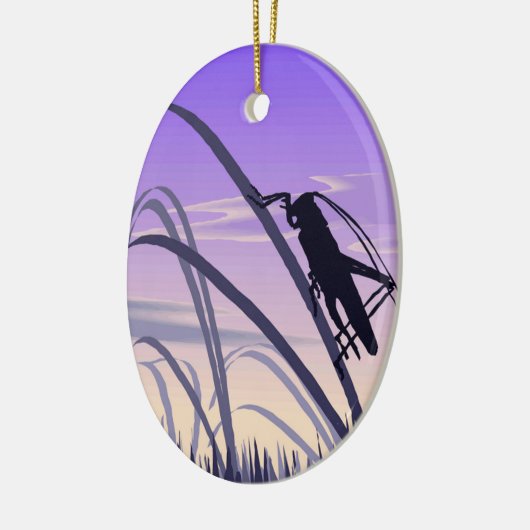 Lonely Cricket Keramikornament (Links)