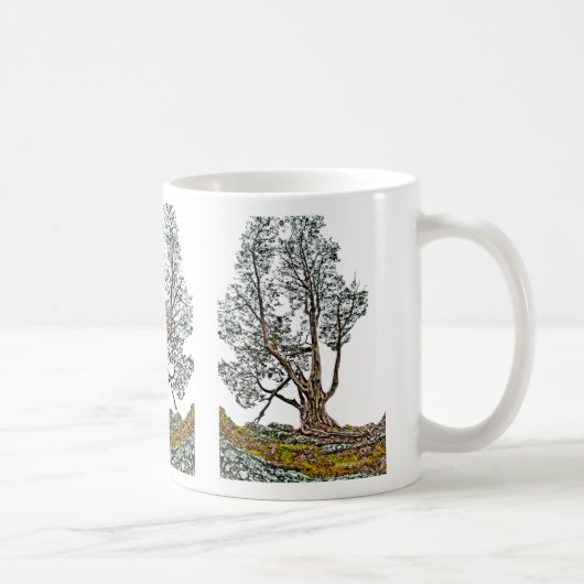 Lonely Cypress Coffee Tasse (Rechts)