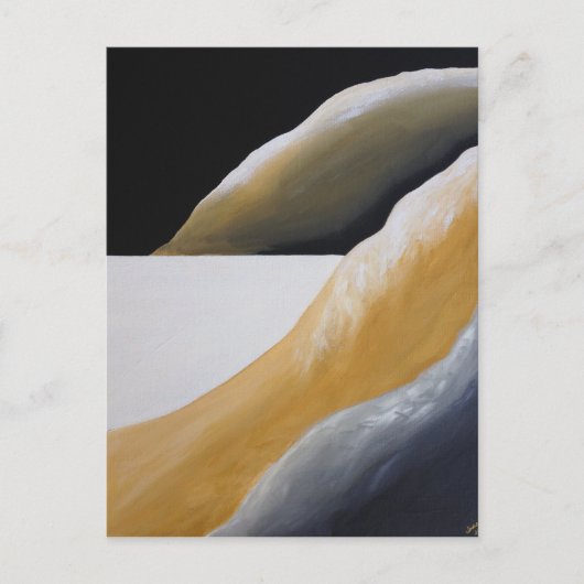 Lonely Desert Floor Postcard Postkarte (Vorderseite)