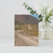 Lonely Desert Road 01 Postkarte (Stehend Vorderseite)