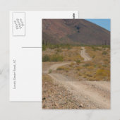 Lonely Desert Road 01 Postkarte (Vorne/Hinten)