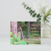 Lonely Eichhörnchen Postkarte (Stehend Vorderseite)