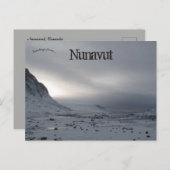 Lonely Fjord in Nunavut Kanada Postkarte (Vorne/Hinten)