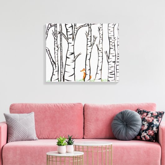 Lonely Fux Leinwanddruck (Insitu (Wohnzimmer))