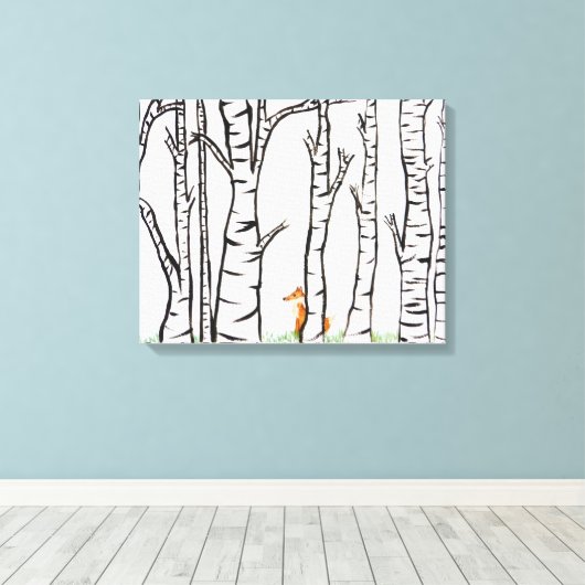Lonely Fux Leinwanddruck (Insitu (Holzboden))