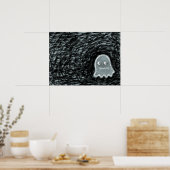 Lonely Ghost Art Poster (Küche)