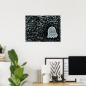 Lonely Ghost Art Poster (Heimbüro)