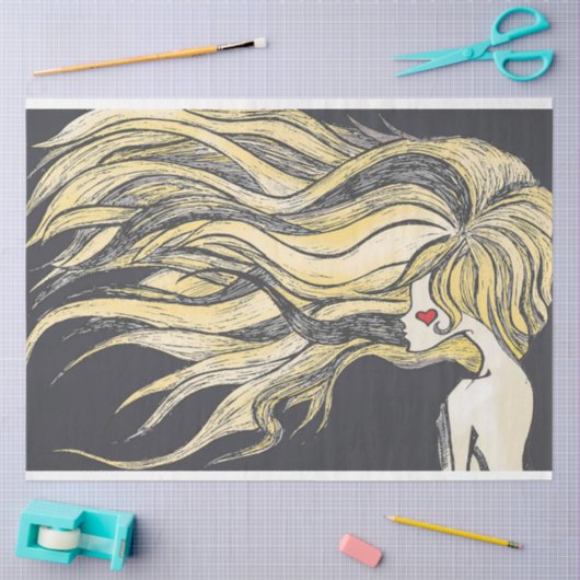 Lonely Heart Seidenpapier (Basteln)