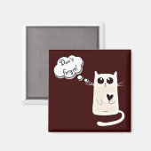 Lonely Hearts Cat Magnet (Vorderseite/Rückseite)