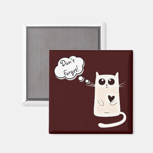 Lonely Hearts Cat Magnet (Vorderseite/Rückseite)