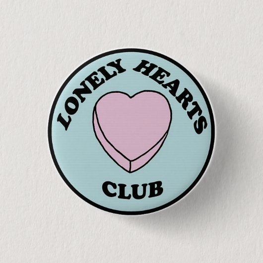 Lonely hearts Klub Stift Button (Vorderseite)