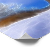 Lonely Howling Endangered Gray Wolf Poster (Ecke)