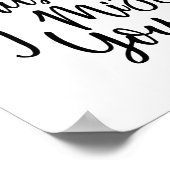 Lonely ich vermisse Sprichwort Poster (Ecke)