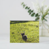 Lonely Kitten "Vermisste Sie" Postkarte (Stehend Vorderseite)