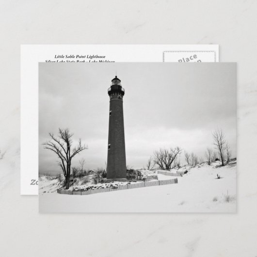 Lonely Lighthouse Postkarte (Vorne/Hinten)