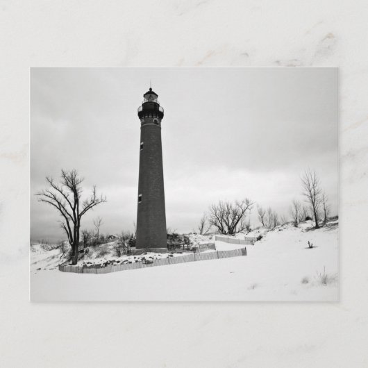 Lonely Lighthouse Postkarte (Vorderseite)