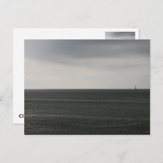 Lonely Lighthouse Postkarte (Vorne/Hinten)