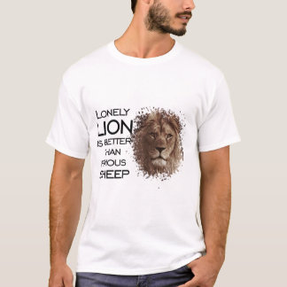 Lonely Lion ist besser als berühmte Schafe - das Z T-Shirt