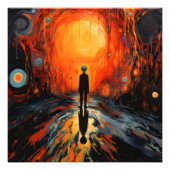 Lonely Man Expressionismus Fotodruck (Vorne)