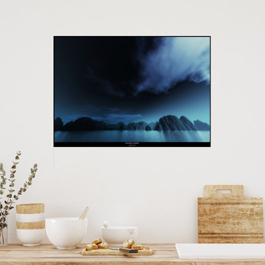 Lonely Night Poster (Küche)