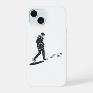 Lonely Night Walk Minimal Aesthetic Phone Case iPhone 15 Hülle