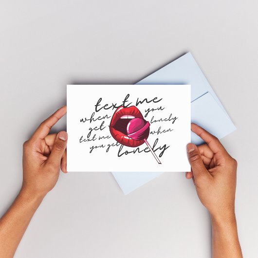 Lonely Nights Ignite Grußkarte Karte