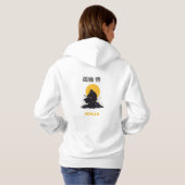 Lonely Ninja Samurai Kunstdesign Hoodie (Schwarz voll)