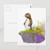 Lonely Otter Postkarte (Vorne/Hinten)