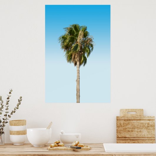 Lonely palm tree poster (Küche)