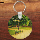 Lonely Park Bench Schlüsselanhänger (Vorderseite)