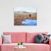 Lonely Pasta Stretched Canvas Print Leinwanddruck (Insitu (Wohnzimmer))
