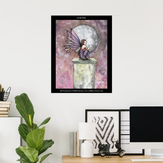 Lonely Place Fairy Poster von Molly Harrison (Heimbüro)