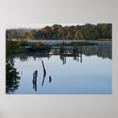 Lonely River Dock Poster (Vorne)