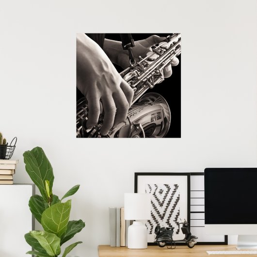 Lonely Sax Poster (Heimbüro)