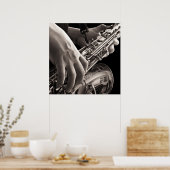 Lonely Sax Poster (Küche)