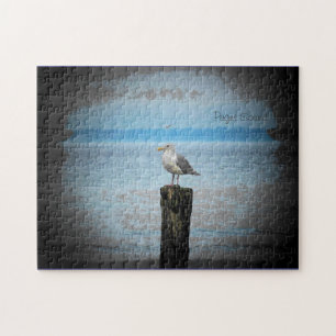 Lonely Seagull oder Ihr Foto Jigsaw Puzzle