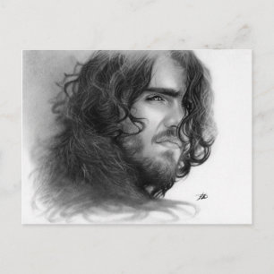 Lonely Soul Male Angel Postcard Postkarte