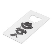 Lonely Stranger Geldbeutel Flaschenöffner (Rückseite Schrägansicht)