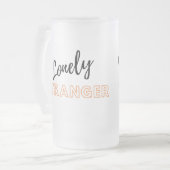 Lonely Stranger Mattglas Bierglas (Vorderseite Links)