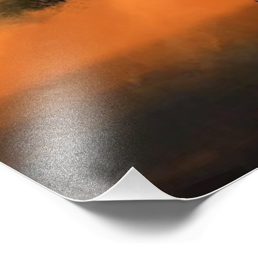 Lonely Tree Sunams Sunset Foto Print (Ecke)