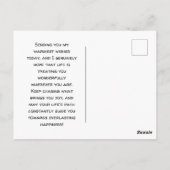 Lonely Turtle Long Distance Friend Geburtstag Postkarte (Rückseite)