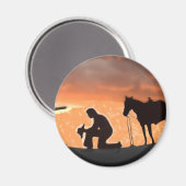 Lonesome Cowboy Magnet (Vorderseite/Rückseite)
