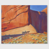 "Lonesome Journey" Western Art von Maynard Dixon Geschenkpapier (Flach)