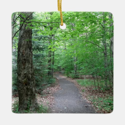 Lonesome Lake Trail New Hampshire Keramikornament (Vorderseite)