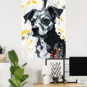 Lonesome Terrier Poster (Heimbüro)