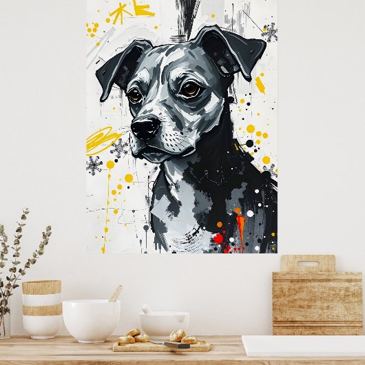 Lonesome Terrier Poster (Küche)