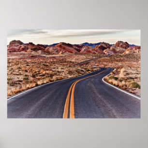 Lonesome Wüste Highway Poster