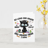 Long 2nd Grade 3. Klasse Hier komme ich Abschluss Karte (Gelbe Blume)