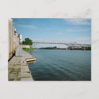 Long-Allen-Brücke über den Roten Fluss Postkarte