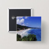 Long Bay, Port Antonio, Jamaika Button (Vorne & Hinten)